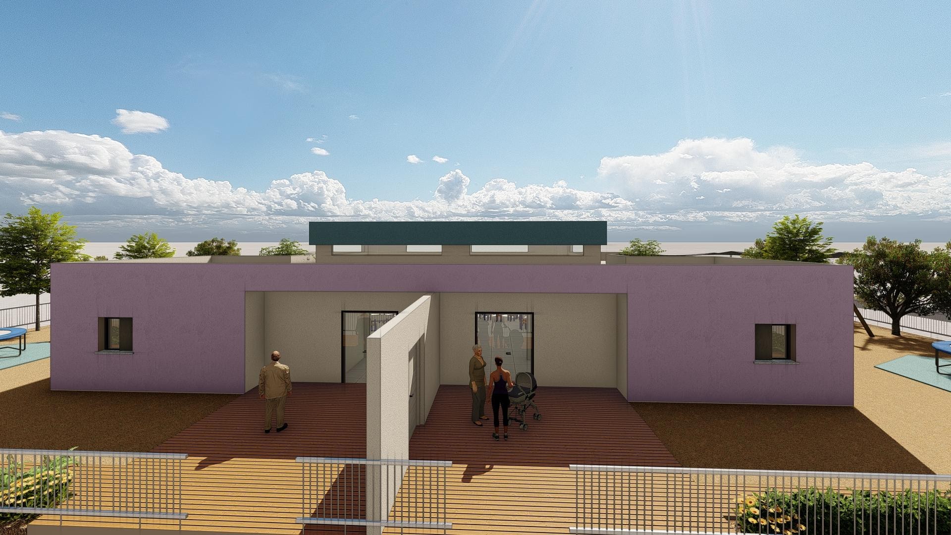 בניית שני גני ילדים בקריה החסידית2